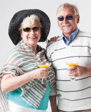 Senior couple outing photo