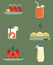Biểu tượng thức ăn và đồ uống châu Á