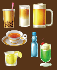 Các hình minh họa đồ uống khác nhau