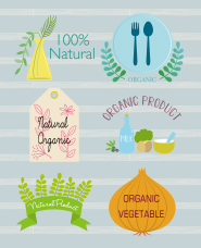Organic label illustration
