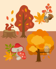 秋天/秋天的樹葉圖