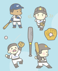 minh họa bóng chày