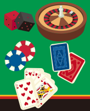 賭場·遊戲插圖素材
