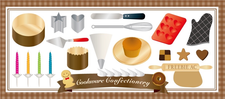 Illustration confectionery hen cooking utensil