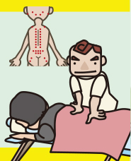 Orthopedic, chiropractic, acupuncture illustration 