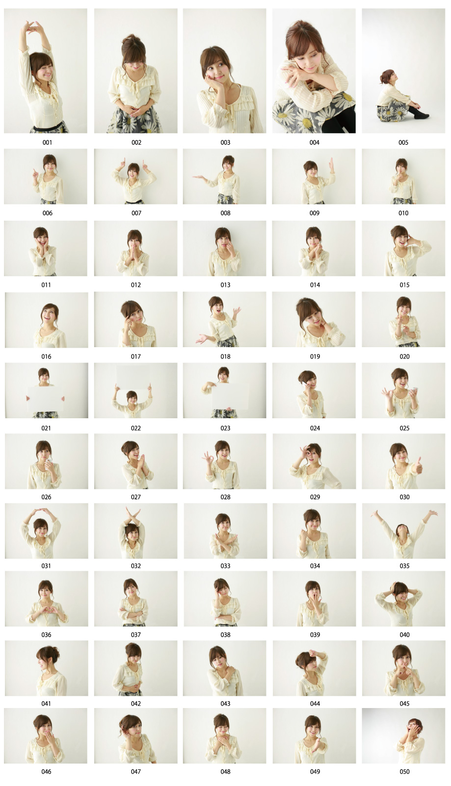 日本女人50姿勢照片材料