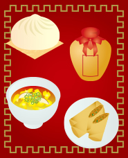 中國食品插圖材料