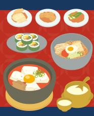 Illustration of Korean cuisine