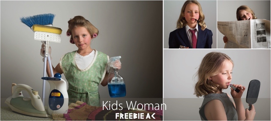 Kids Woman Stock Photos