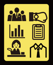 Business silhouette icon