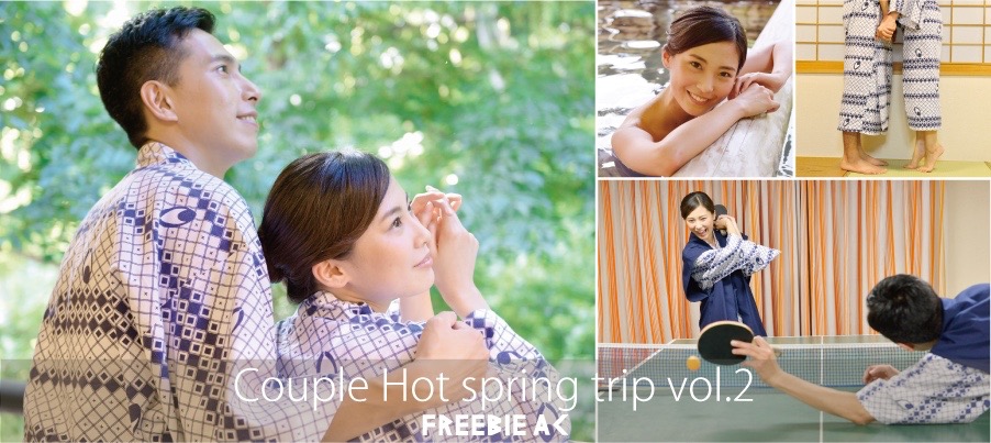 Couple hot spring trip Stock Photos vol.2