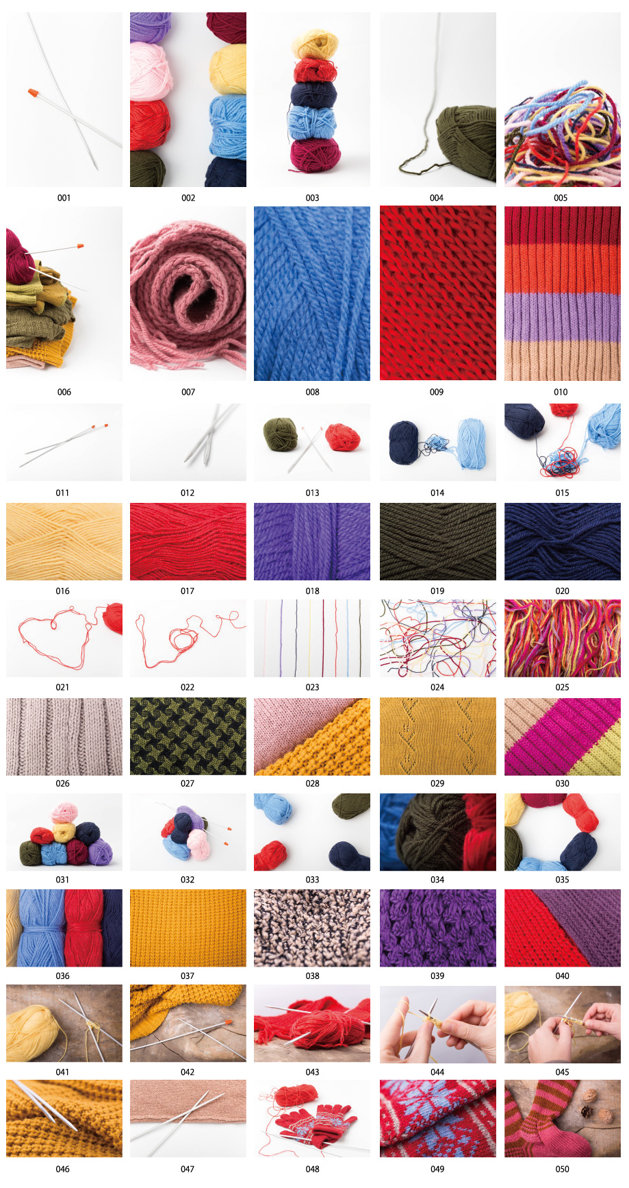 毛糸・編み物イメージ写真素材