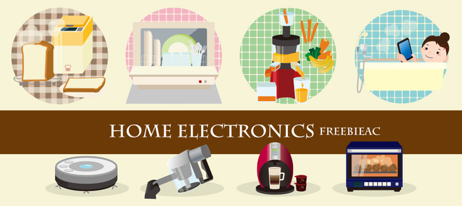 The latest consumer electronics illustration