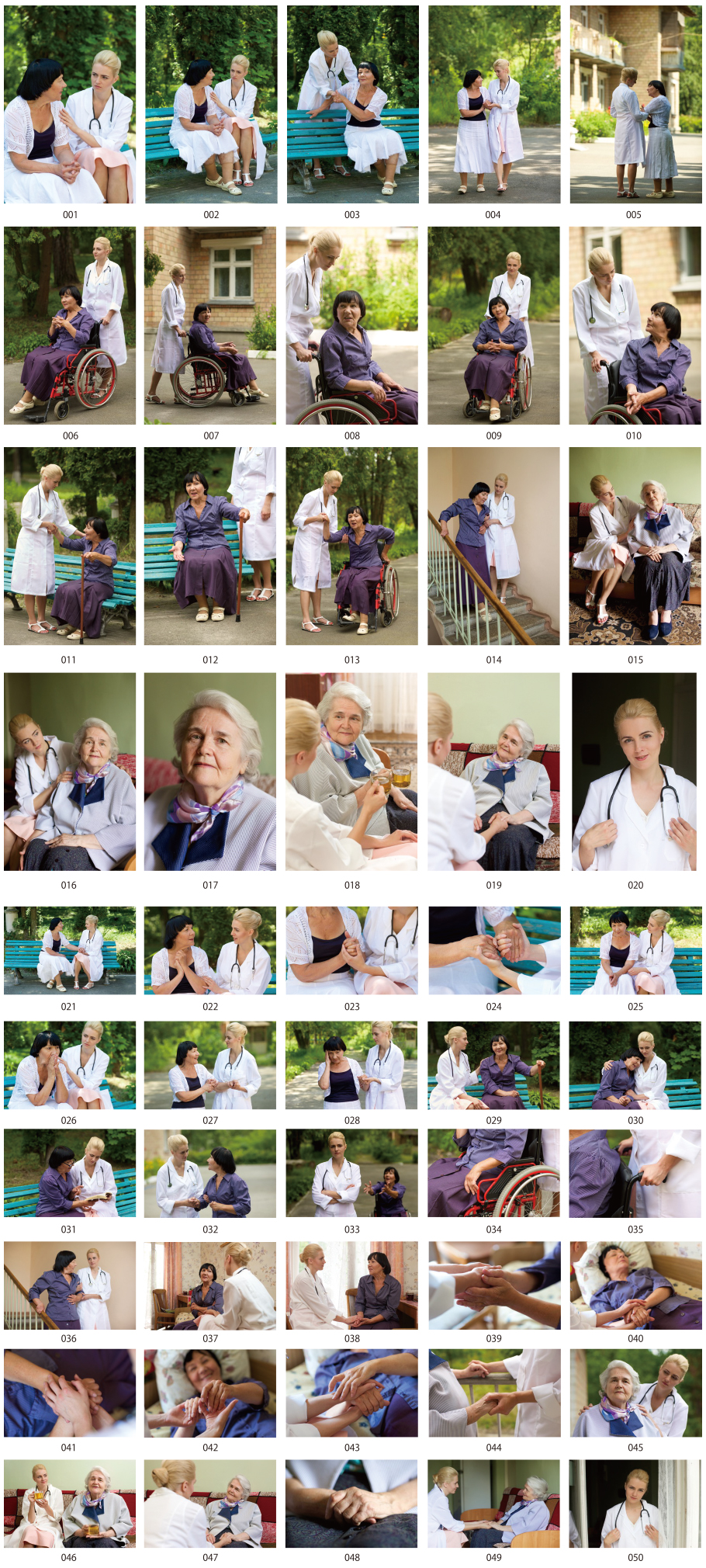 老人と医療の写真素材vol.2