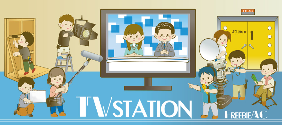 TV stations illustration