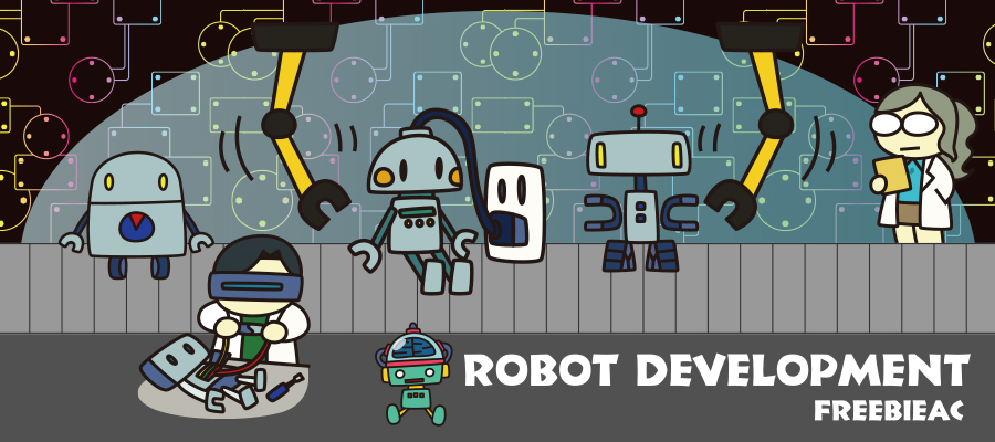 robot development illustration