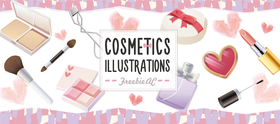 cosmetics items Illustration