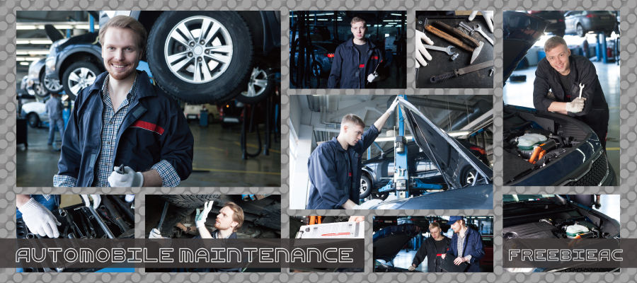 Automobile maintenance photos