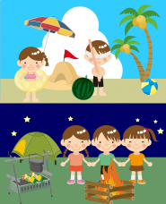 Summer activity illustration