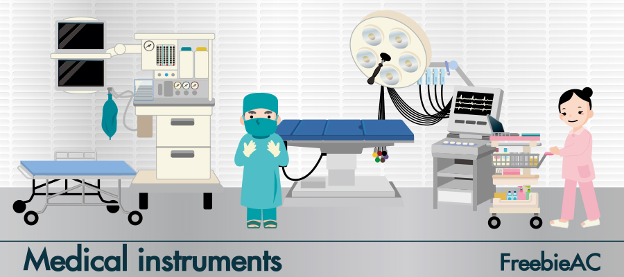 Medical instruments illustration