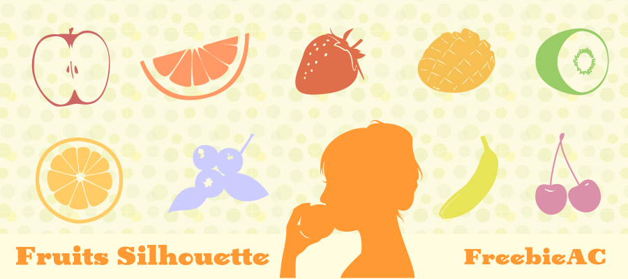 fruits silhouettes