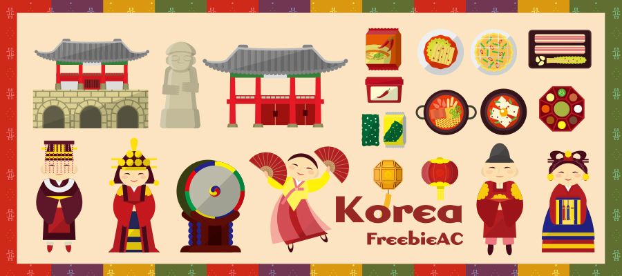 Korea illustrations
