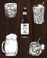 Sketch drink illustrations