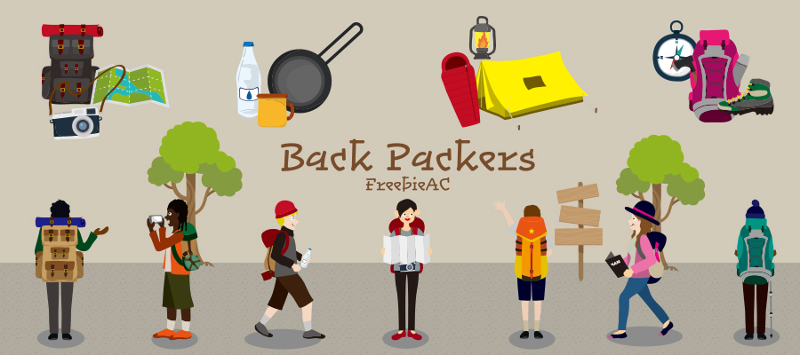 Backpacker illustrations