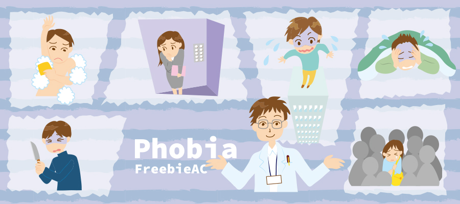 Phobia illustrations