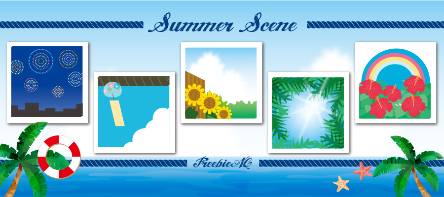 Vật liệu minh họa phong cảnh mùa hè