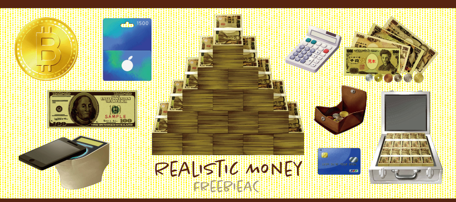 Real money image illustration
