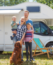 Camping car family photos