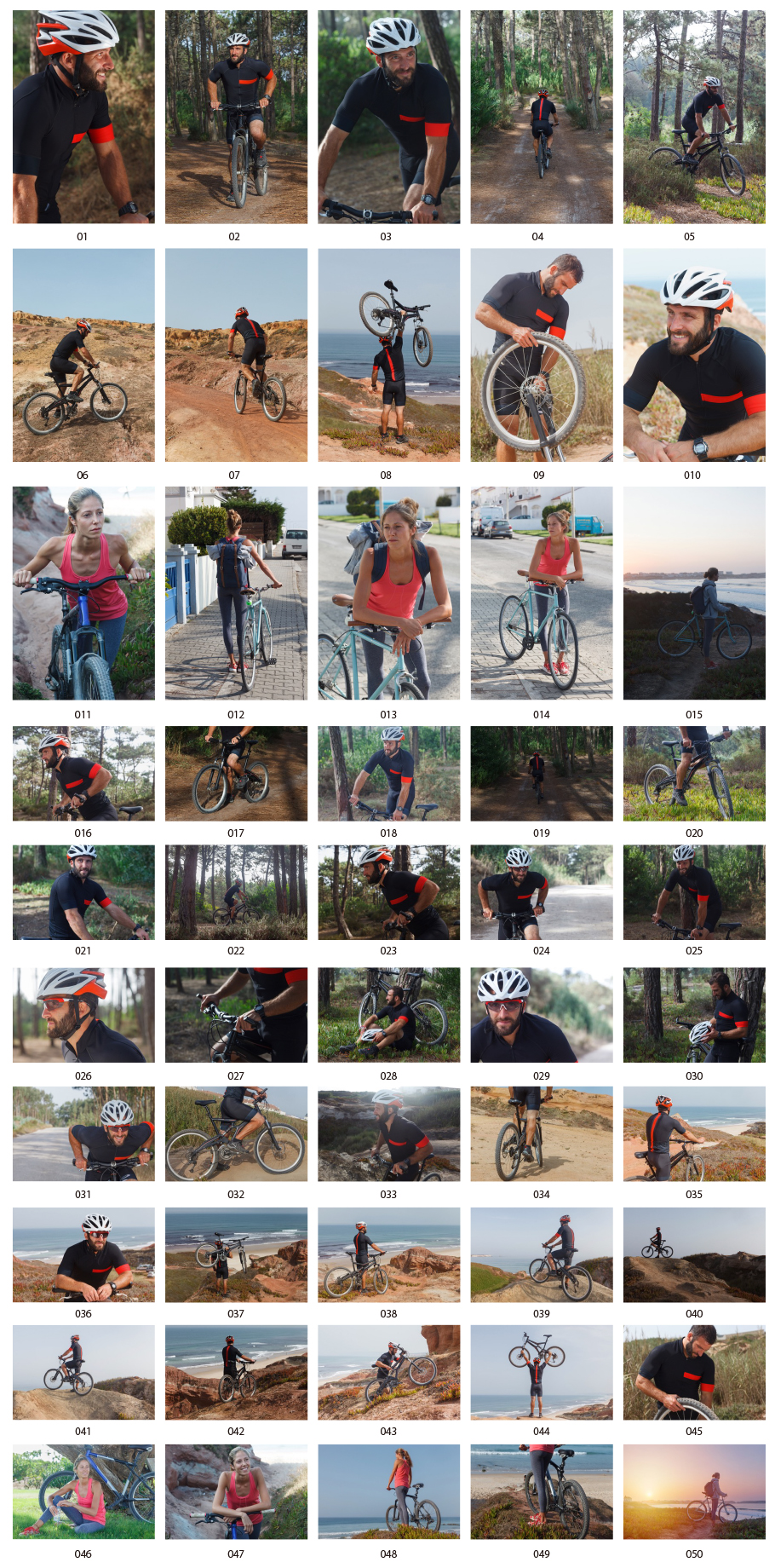 サイクリングの写真素材
