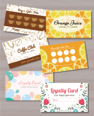 Stamp card template material