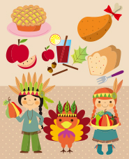 Thanks giving day illustrations