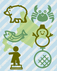 Hokkaido icon material