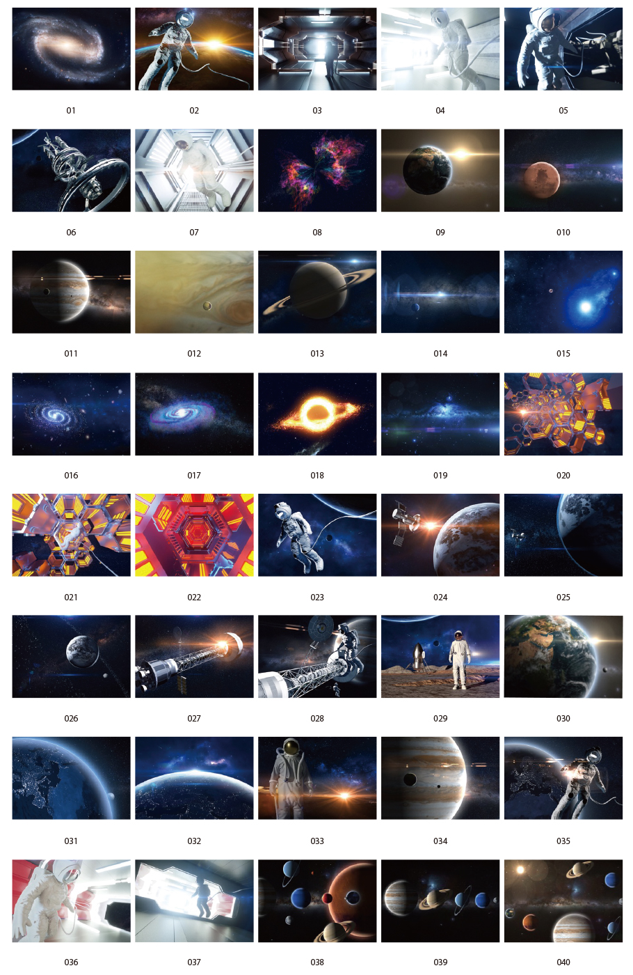 Space travel CG material