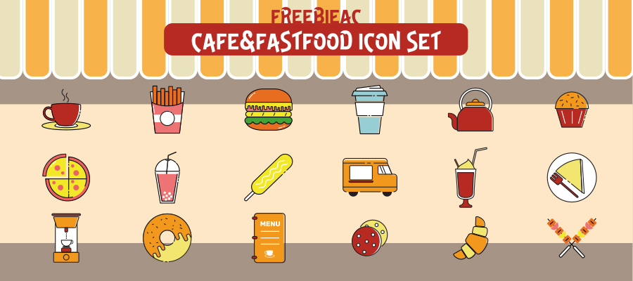 อาหารของ Cafe & fast food icon