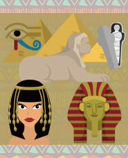 Egyptian illustration material