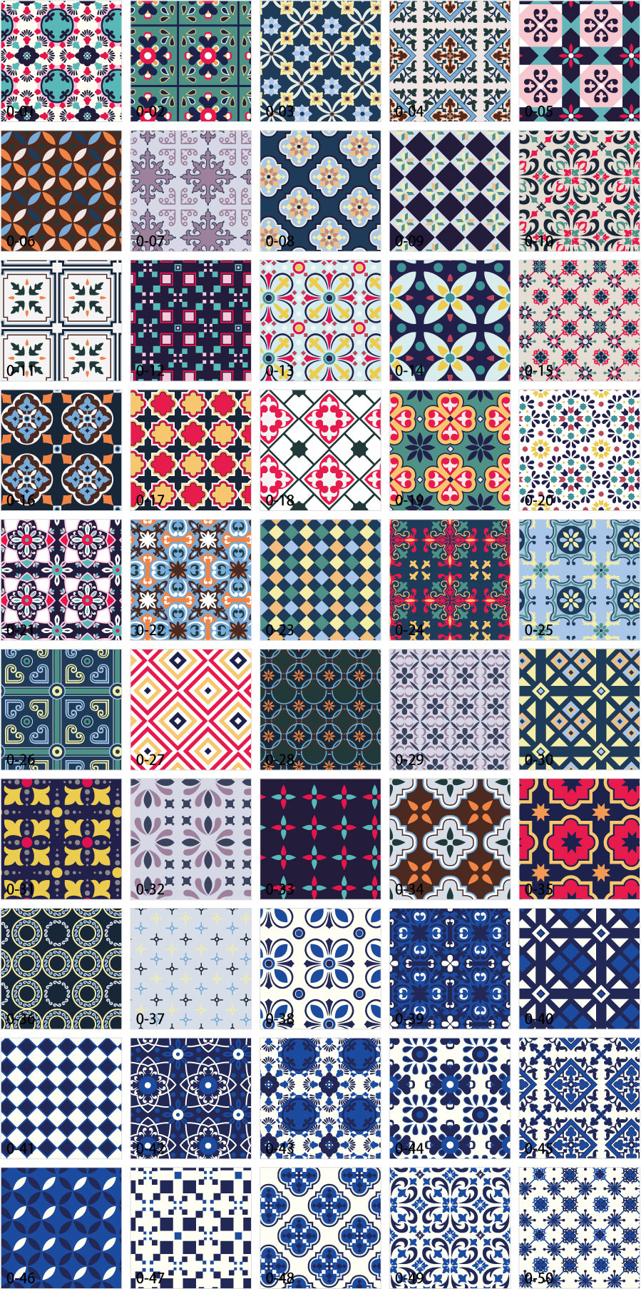 포르투갈 섬유 패턴 소재