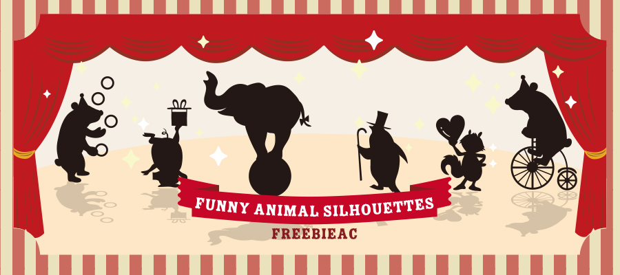 Funny animal silhouettes