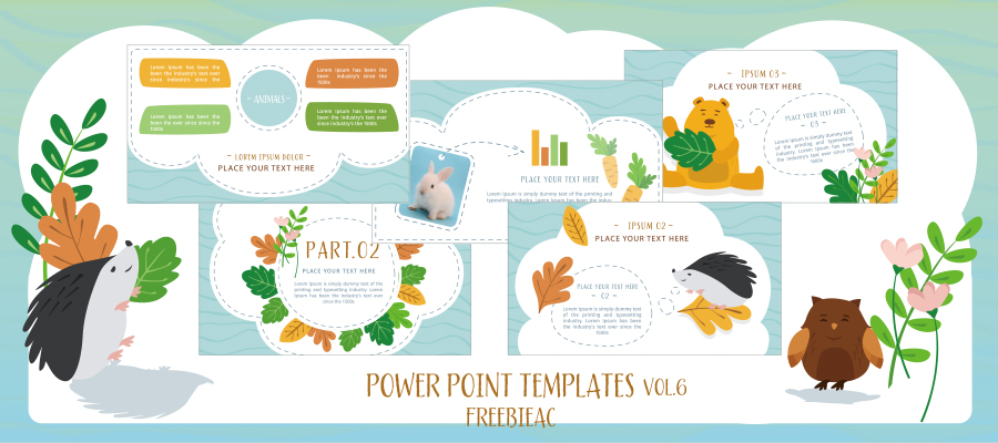 Power point template material vol.6