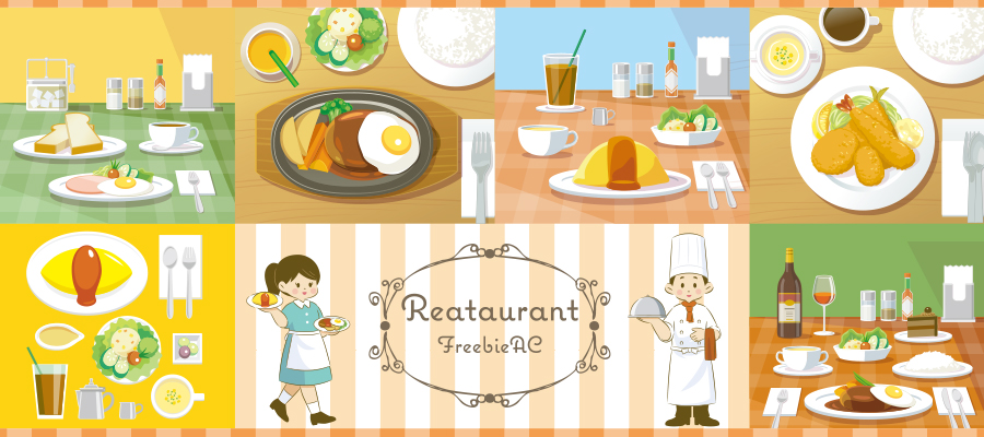 Restaurant illustrations