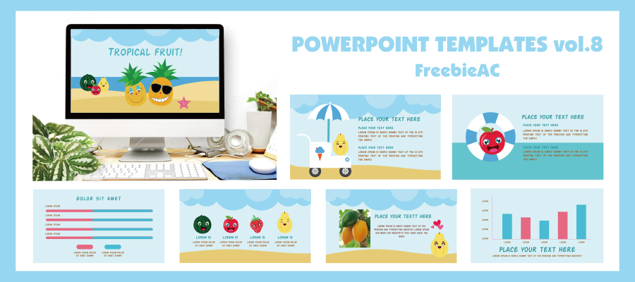 Power point template material vol.8