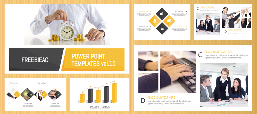 Power point template material vol.10