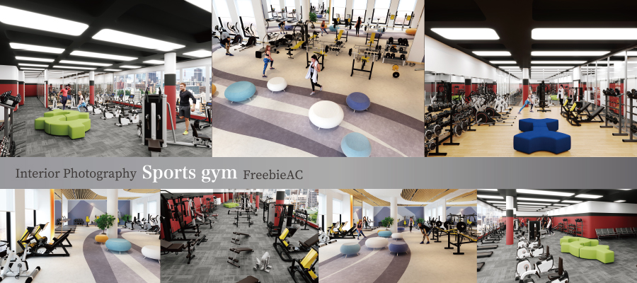CG images of sports gym