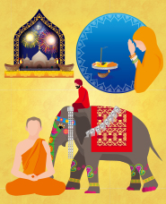Hinduism illustration material