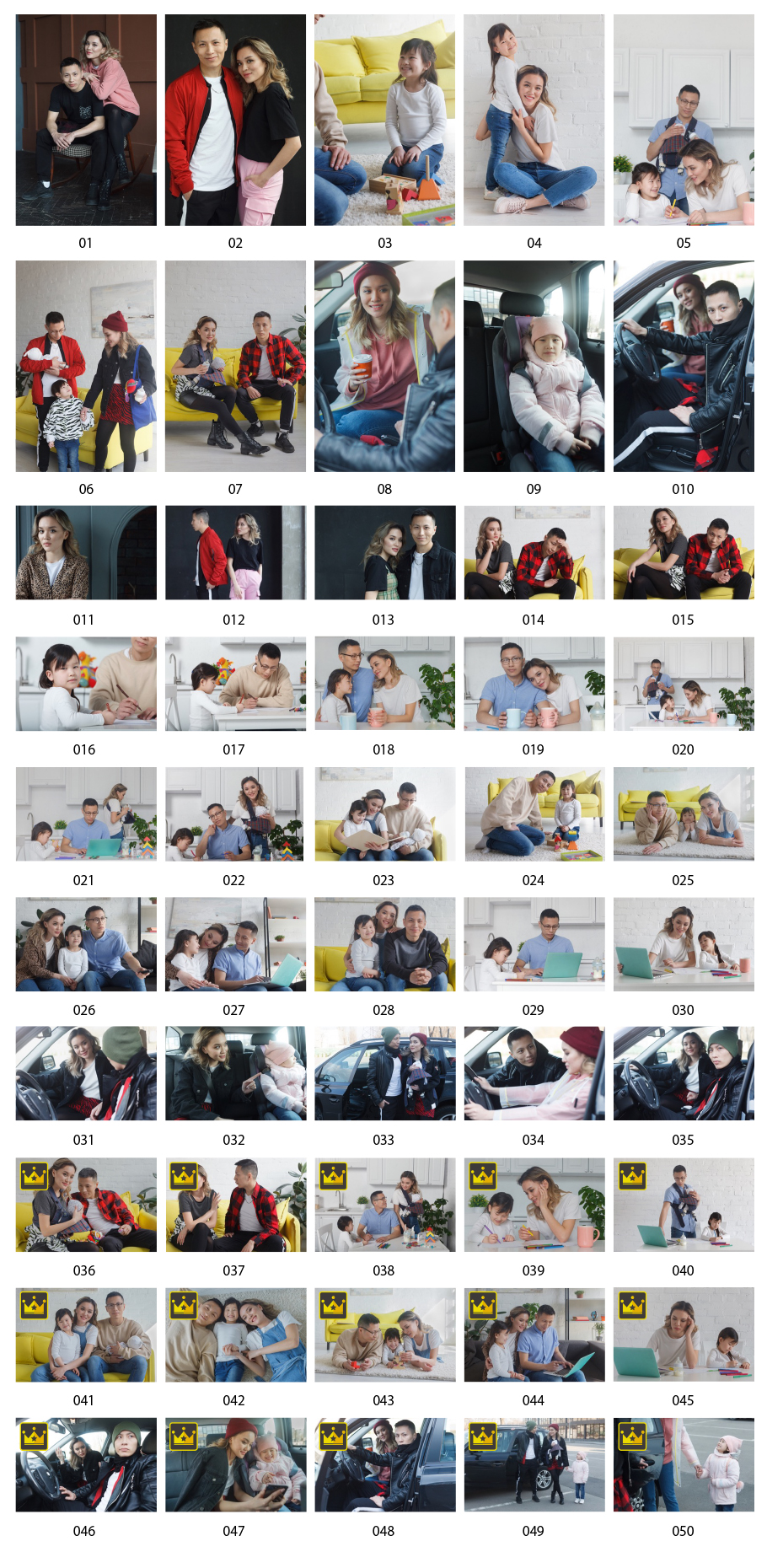 Young couple and child stock photos