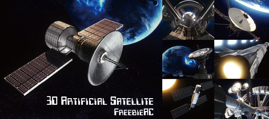 Artifical satellite 3DCG images