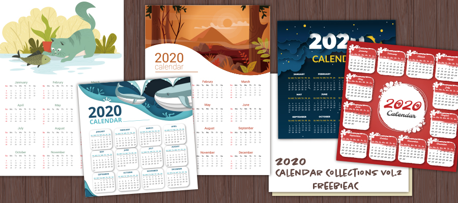2020年日曆模板Vol.2